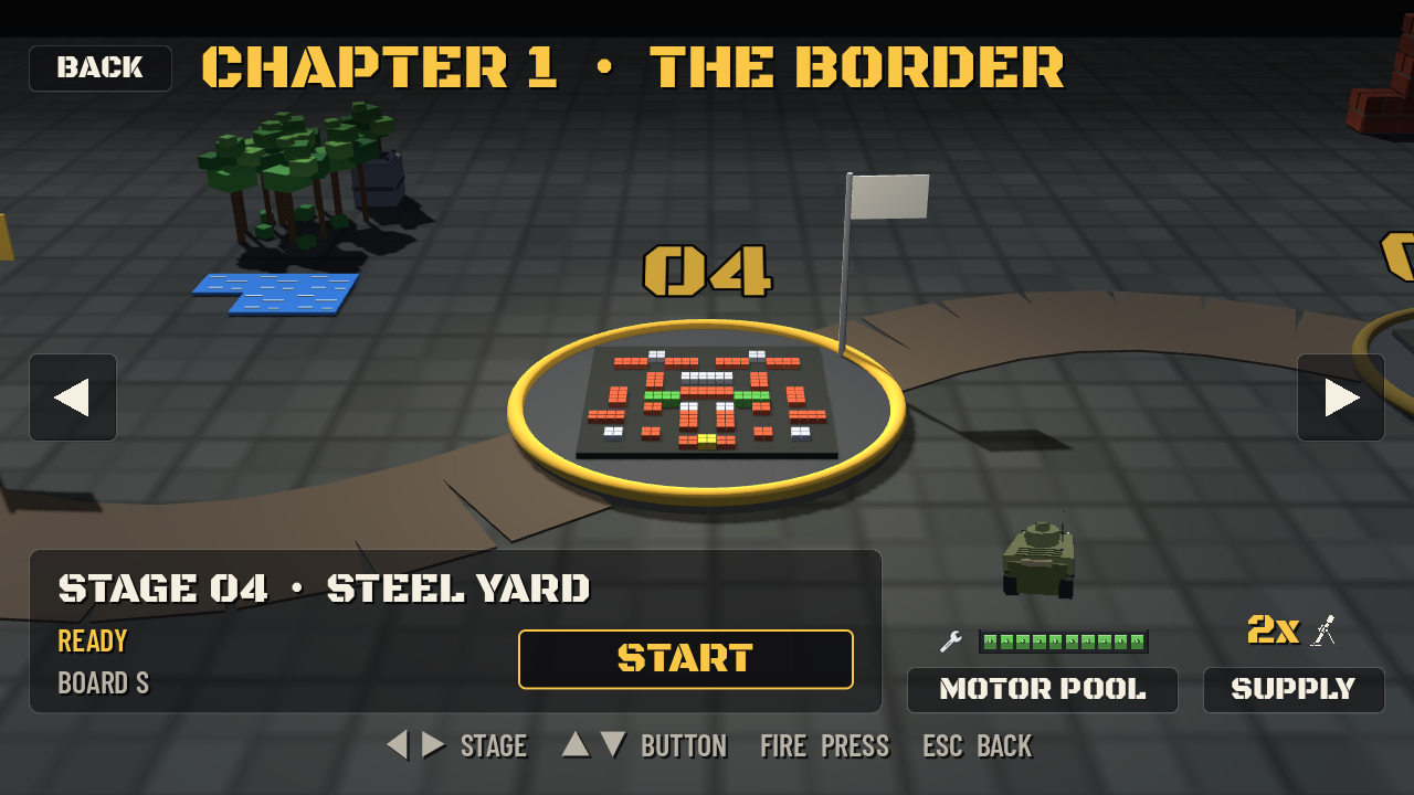 The campaign map, one marker per stage.